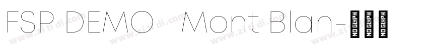 FSP DEMO   Mont Blan字体转换